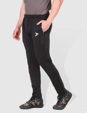 Fitinc Regular fit Black Activewear Trackpant Lightweight Feel Hidden pockets