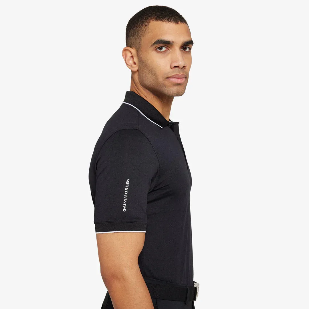 Galvin Green Marty Golf Shirt - Black Easy Wear