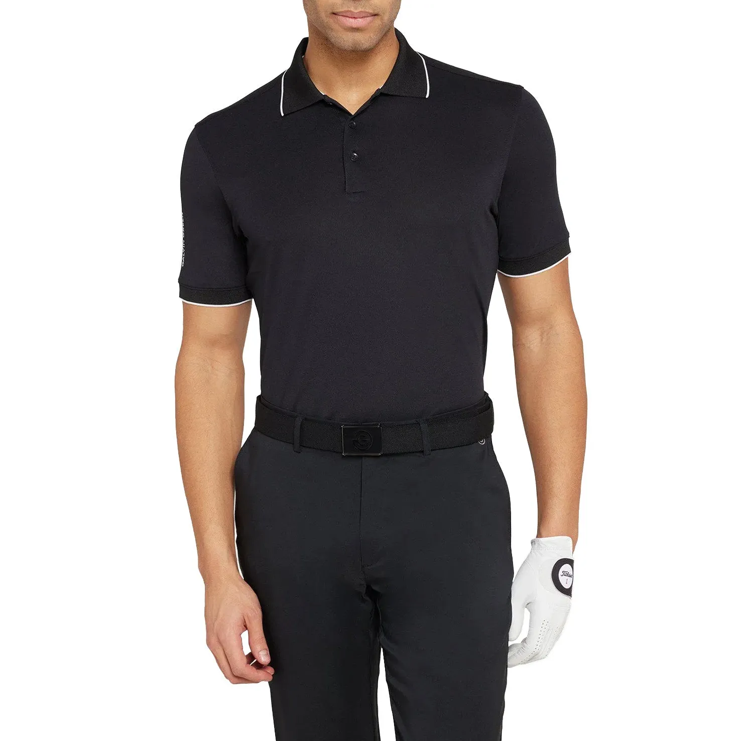Comfort Stretch Galvin Green Marty Golf Shirt - Black