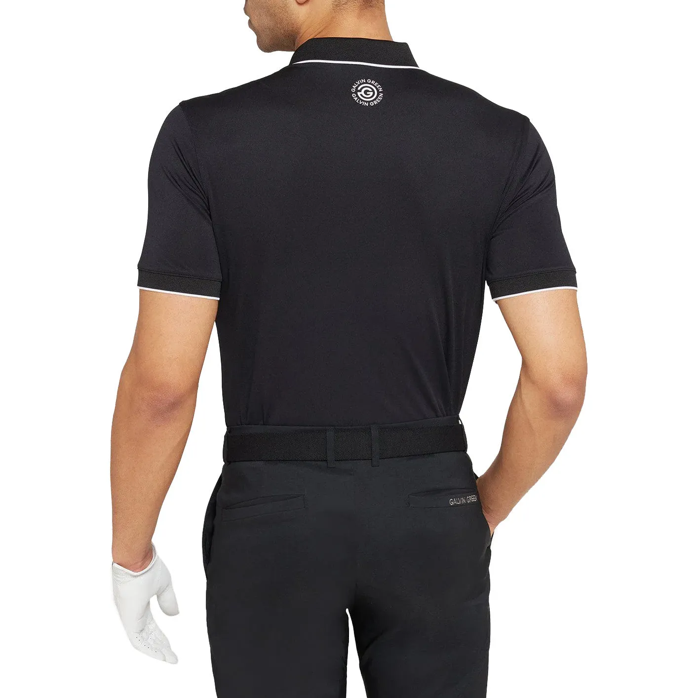 Durable Comfort Chic Essentials Galvin Green Marty Golf Shirt - Black