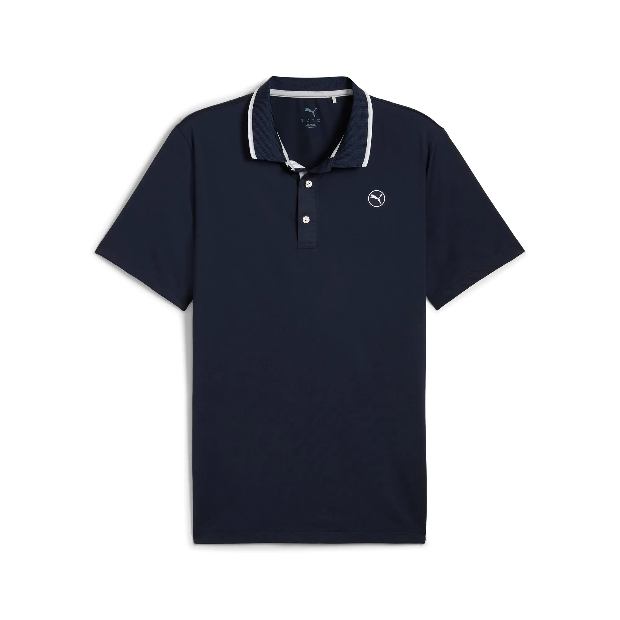 Striped Design MATTR Elevated Solid LC Golf Polo