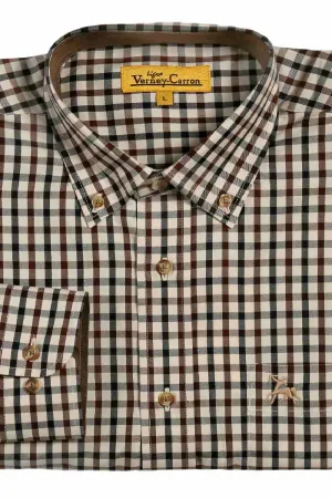 Verney Carron Vivien Cotton Checked Shirt Creative Professional checkered pattern