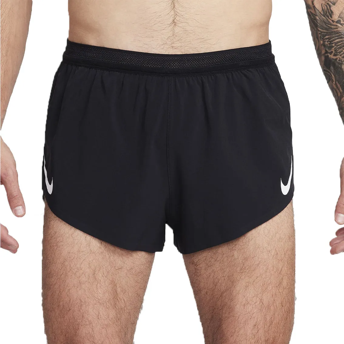 Mens Nike AeroSwift Dri-FIT ADV 2 Inch Brief-Lined Running Shorts WideLegOpening