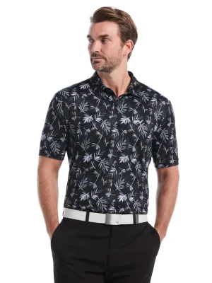 Mens Floral Polo Simple Style