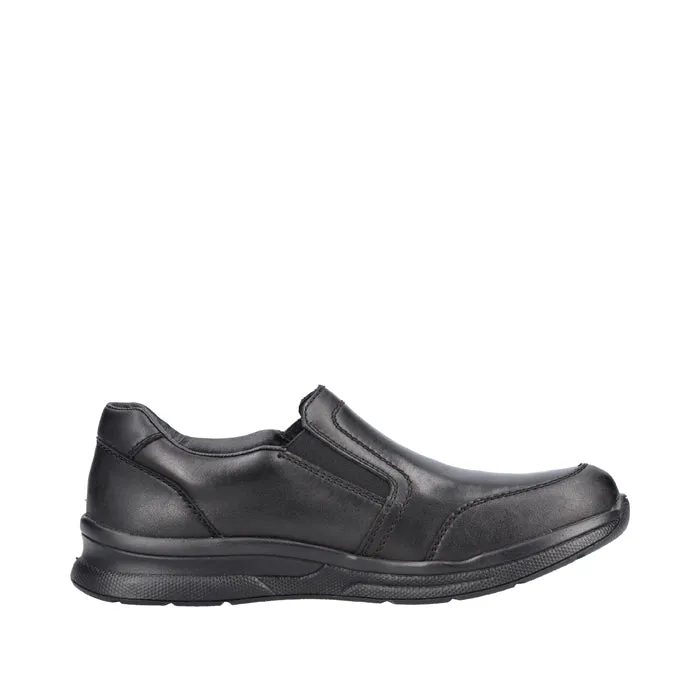 Mens Rieker Turin in Black/Black Easy Fasten System City Edge