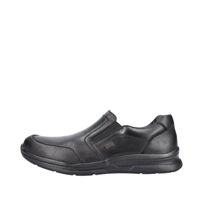 Mens Rieker Turin in Black/Black Fashionable Wide Base Stabilization