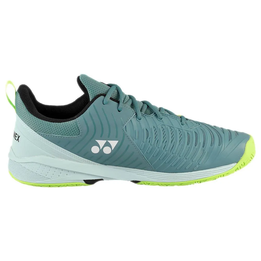 Yonex Men's Sonicage 3 Wide - 4E Width - Smoke Blue padded insole Moisture Control Fabric
