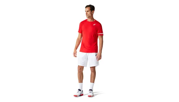 Asics Court SS Tee - Classic Red Fresh and Cool
