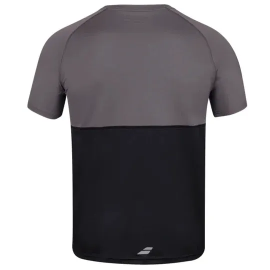 Babolat Play Crew Neck Men's Tee - Black/Black ZeroWaste Production Comfort Fit Design