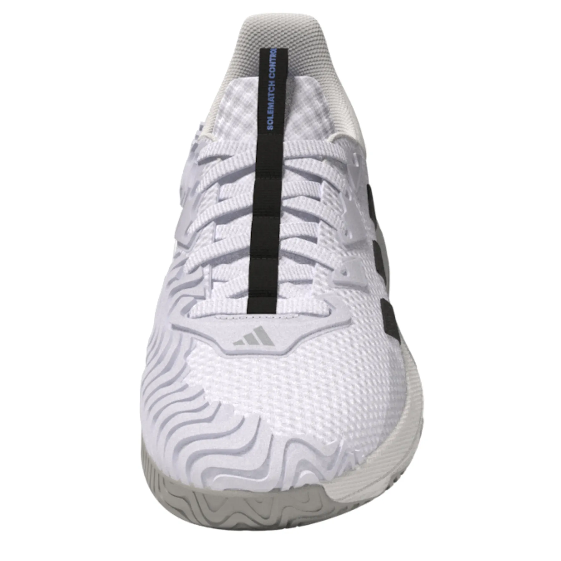 Adidas Performance Sole Match Control Ftw White/Core Black/Lucblu Men Tennis Shoes Breathable Insoles Cushion Base