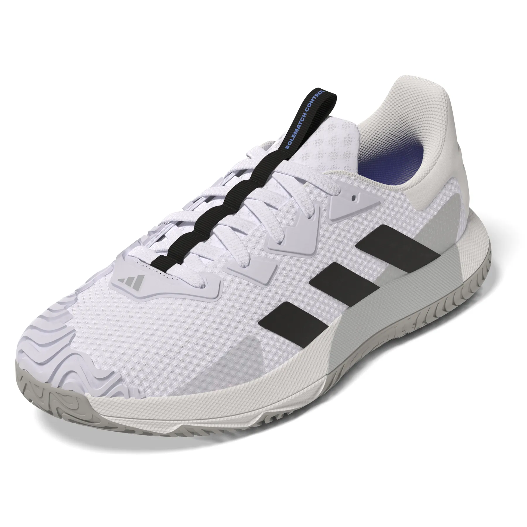Adidas Performance Sole Match Control Ftw White/Core Black/Lucblu Men Tennis Shoes All Day