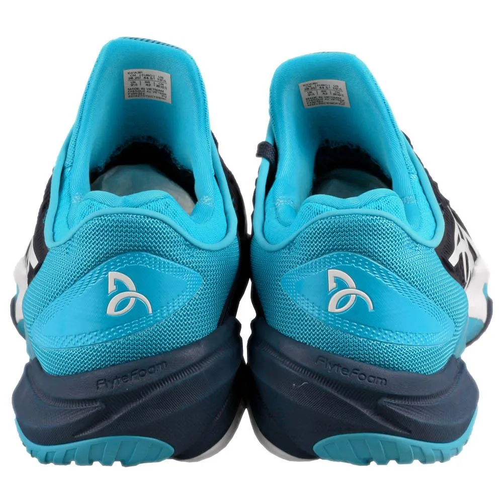 Hyper Elastic Response Fitness Edge Asics Men's Court FF 3 Novak - Blue Expanse/White