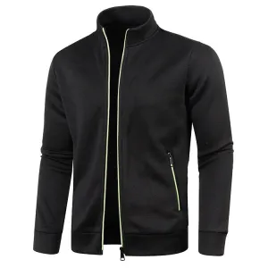 West Louis? Men's Zipper Knit Long Sleeves Cashmere Sweater Comfortable fit
