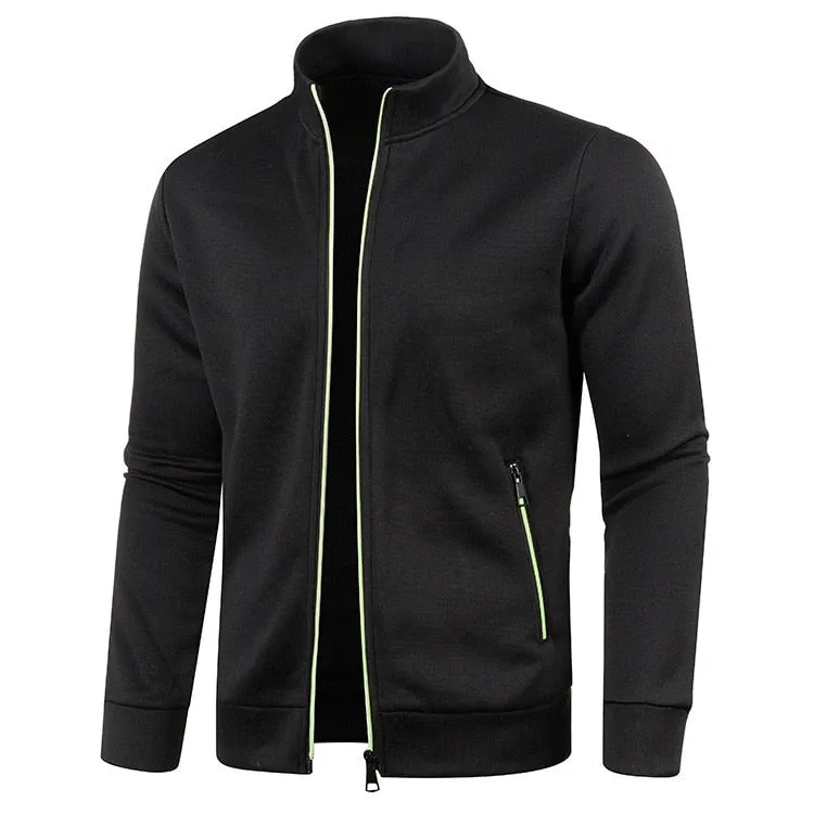 West Louis? Men's Zipper Knit Long Sleeves Cashmere Sweater Comfortable fit