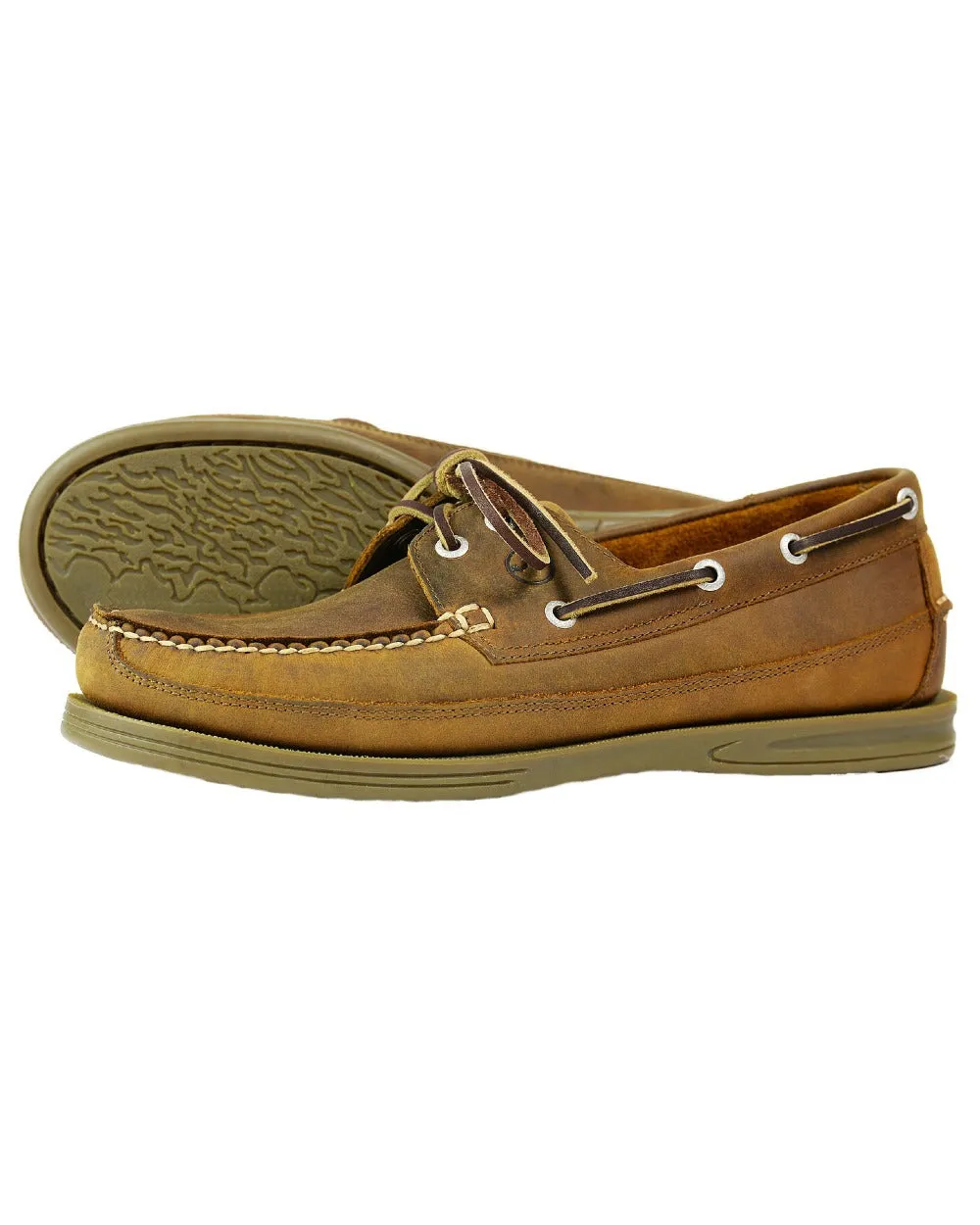 Orca Bay Mens Fowey Wide Fit Deck Shoes Comfort Heel Quick Dry Textile