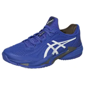 Impact Resistance Agile Step Asics Men's Court FF 3 - Dark Cobalt/White