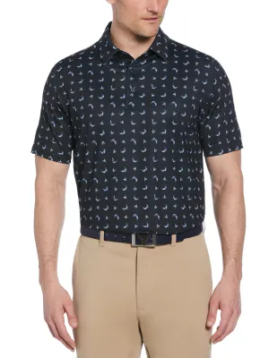 Minimal Comfort Mens Short Sleeve Abstract Chev Print