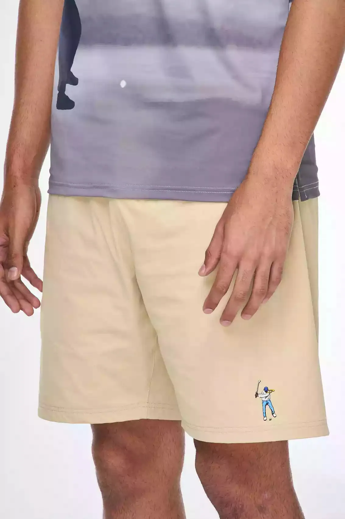 Crossover Short energetic look Double Layered Hem