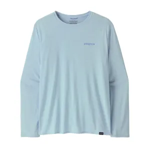 Mens Patagonia Long-Sleeved Capilene Cool Daily Graphic Shirt Comfy Top Comfy Stretch Fit