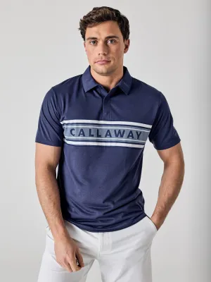 Callaway Legacy Collection? Mens Logo Block Golf Polo Elegant Touch