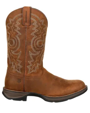 Durango Mens 12" Waterproof Western Cowboy Boots Durable Build Hiking Trails Fur Trim