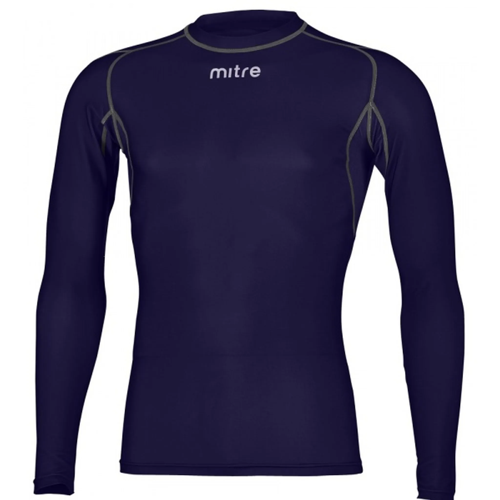 Mitre Mens Neutron Long Sleeve Compression Top Versatile Comfort Style Sporty Appeal