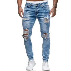 High Durability Thread West Louis? European & American Style Ripped Jeans