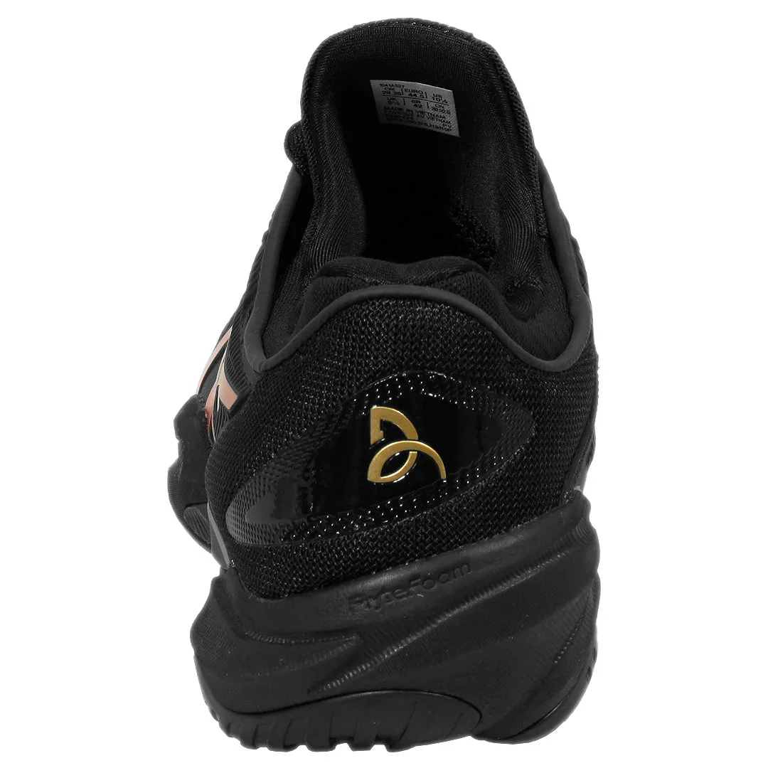 Quick Dry Inner Sleeve Breathable Insoles Asics Men's Court FF 3 Novak Night Energy - Black/Prism Gold