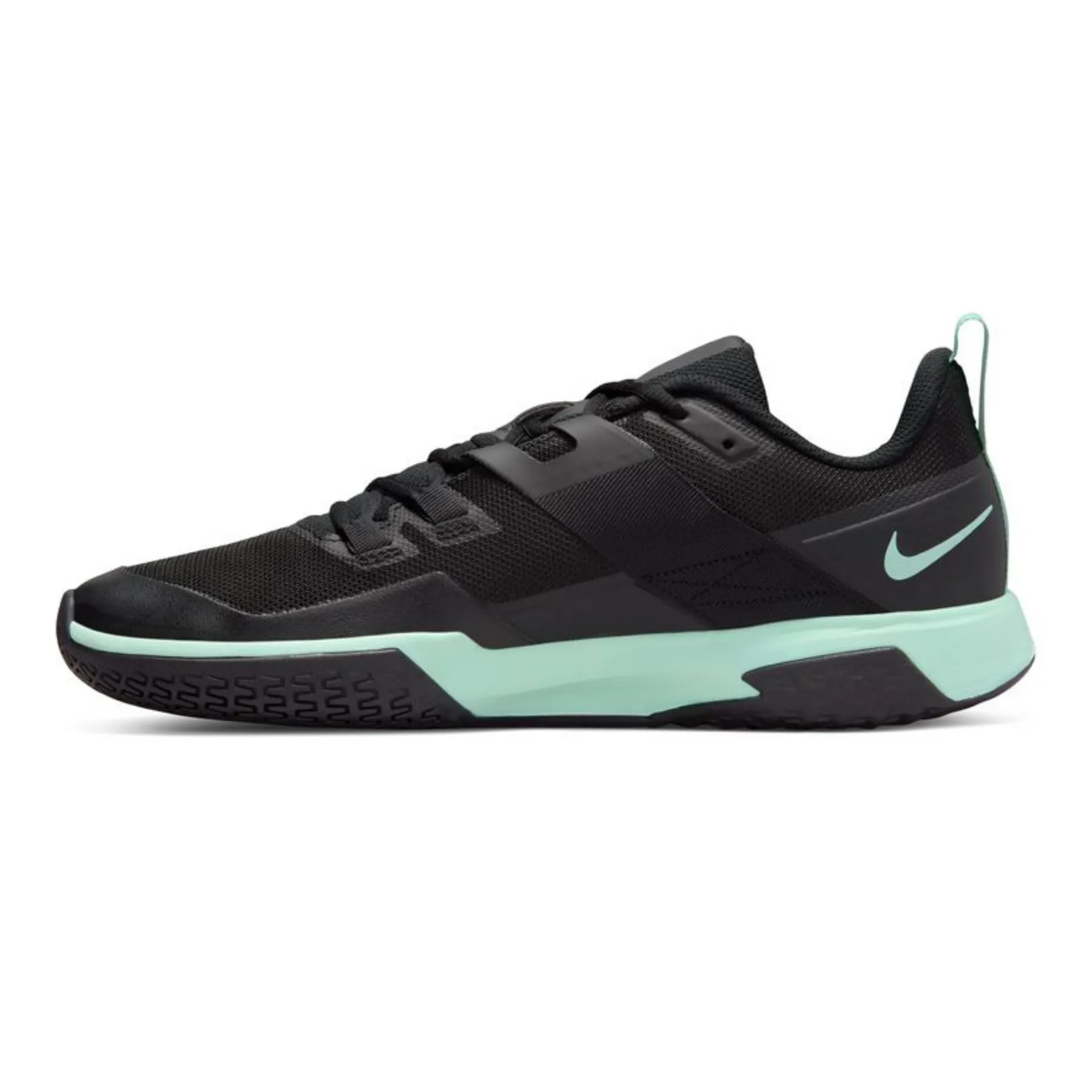 Nike Court Vapor Lite Black/Mint Men's Hard Court Tennis Shoes Dynamic Flex Grooves