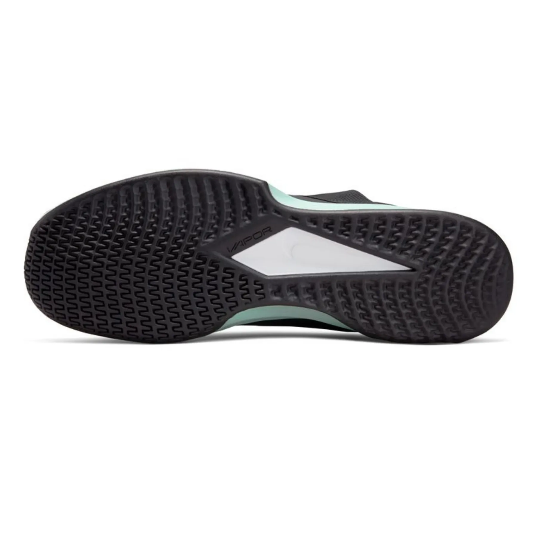 Bacterial Resistant Anti Friction Liner Nike Court Vapor Lite Black/Mint Men's Hard Court Tennis Shoes