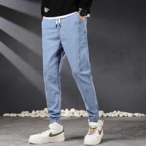 Garment Dyed Technique West Louis? Vintage Streetwear Denim Jogger Pants