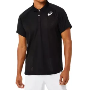 Asics Match Actibreeze Polo - Performance Black Performance Comfort Colorfast Construction