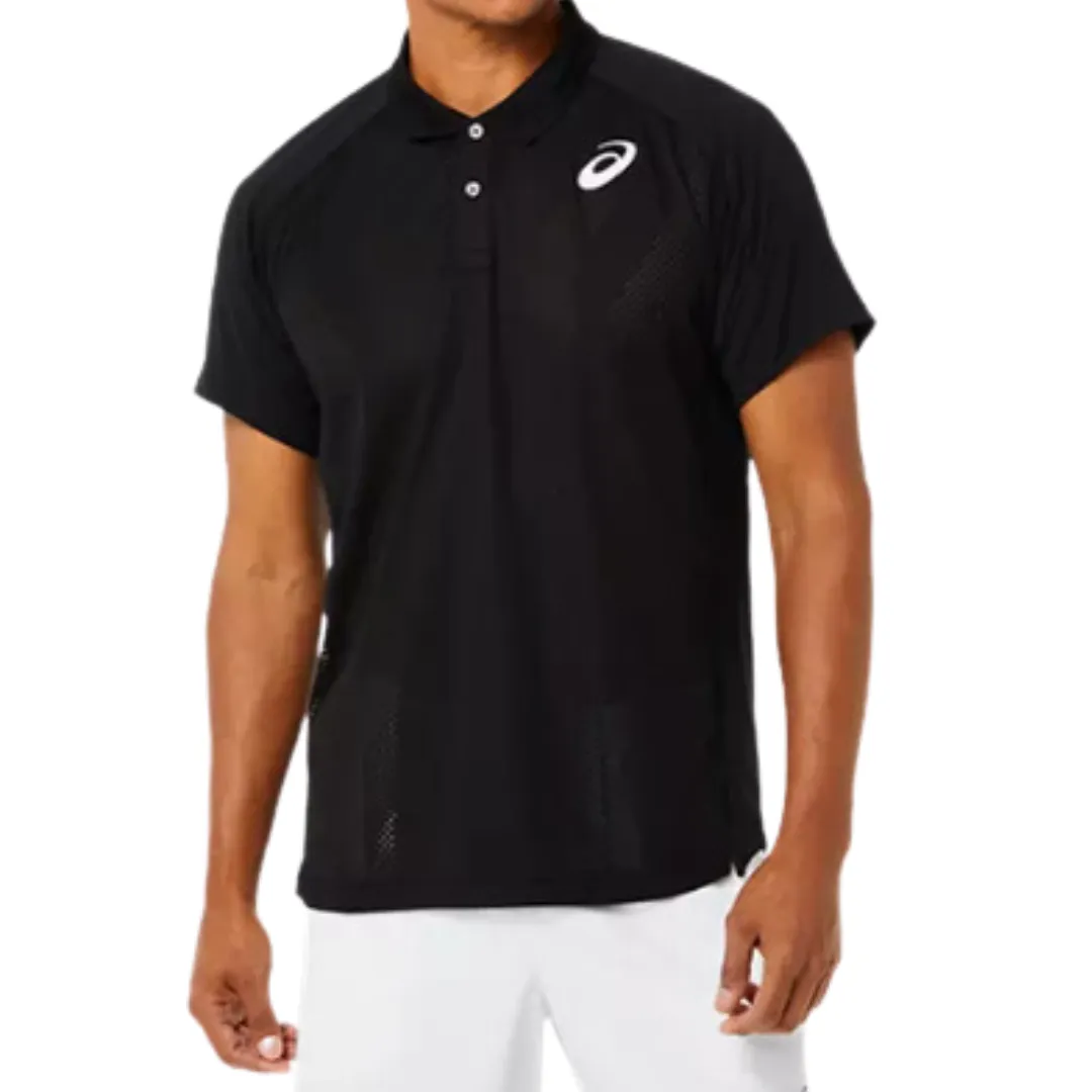 Asics Match Actibreeze Polo - Performance Black Performance Comfort Colorfast Construction