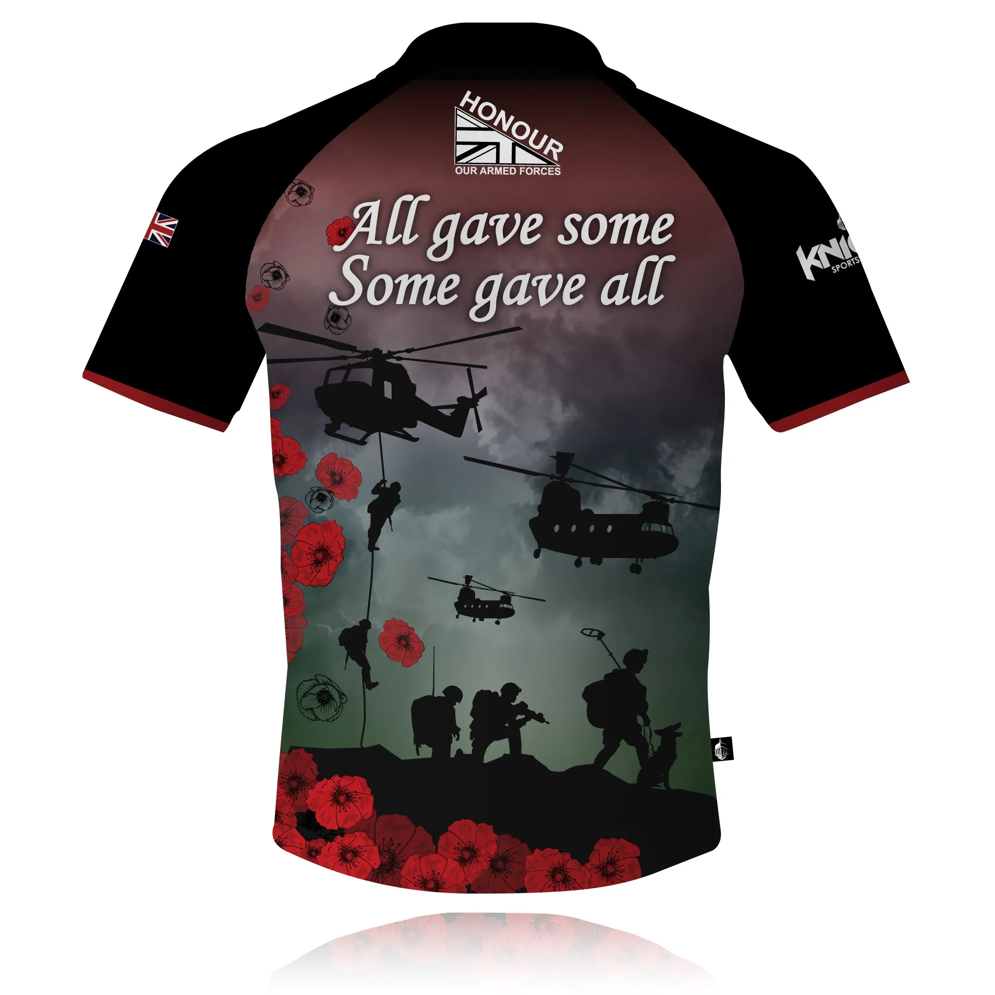Fashionable Fit Dimensional Stability Weave Honour Our Armed Forces 'All gave some, Some gave all' - Tech Polo