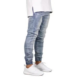 Subtle design High Waist West Louis? Denim Design Hip Hop Jogger Jeans