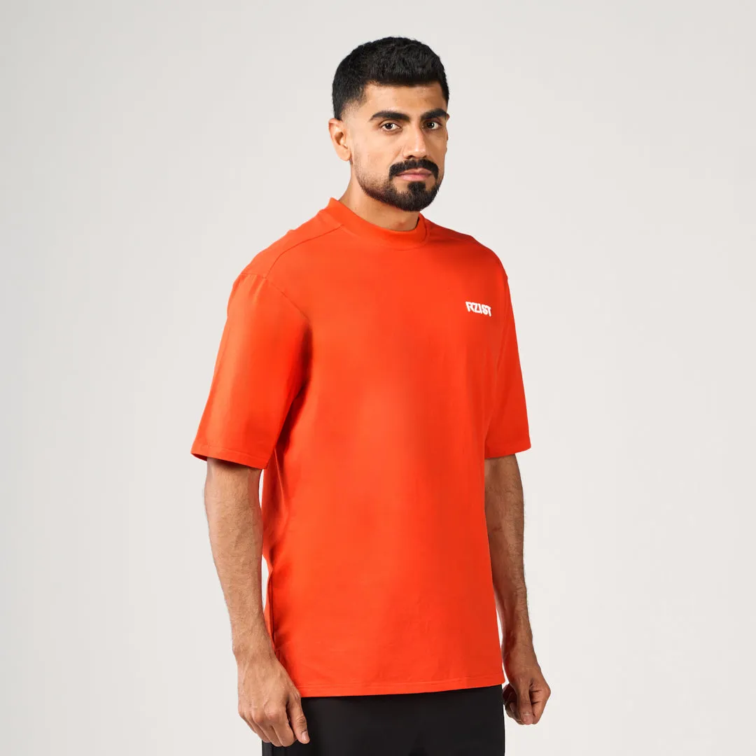 The Impossible Oversized T-Shirt - Neon Orange AntiPillingTreatment Versatile Fashion