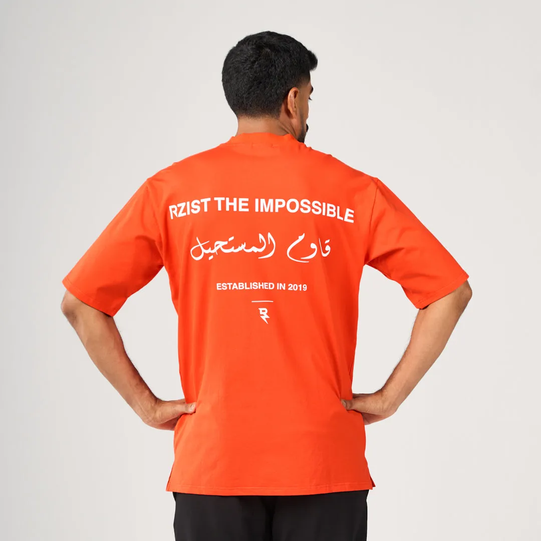 Streetwear attitude The Impossible Oversized T-Shirt - Neon Orange
