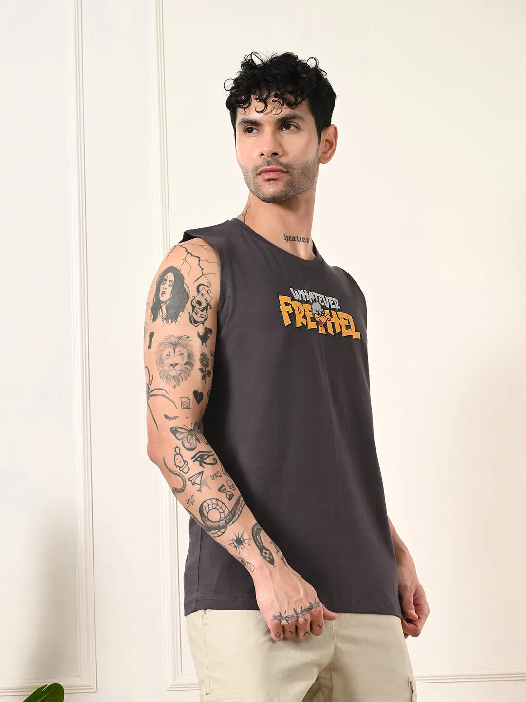 Easy-wear Whatever Cotton Sando ?C Charcoal Team Edge Young Edge
