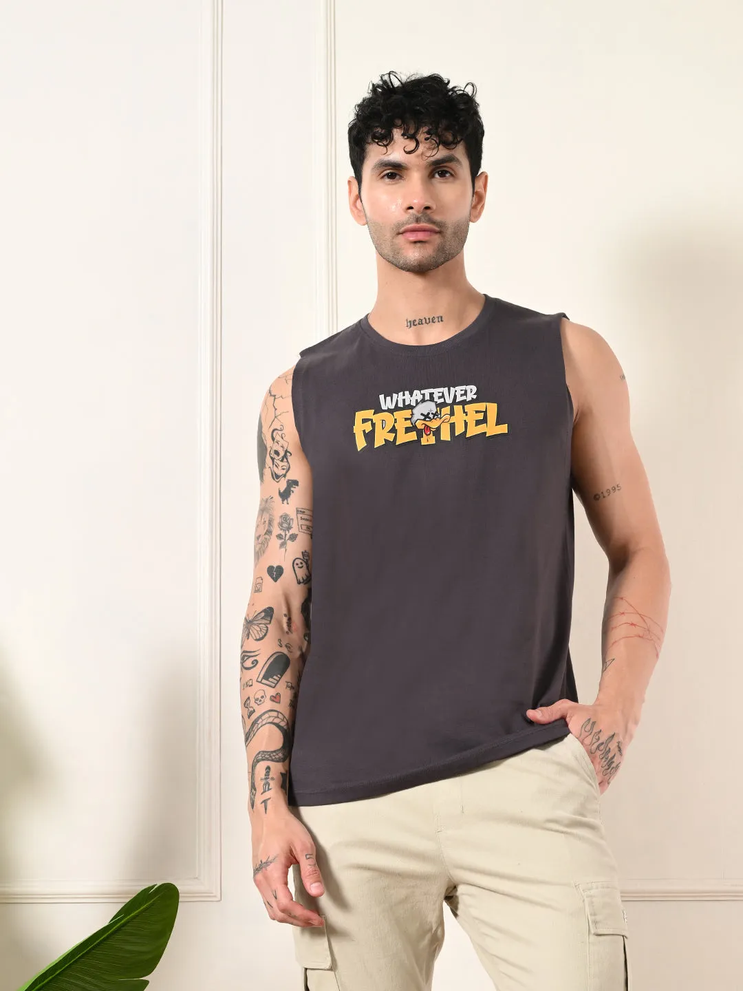 Nature Glow OdorControl Technology Easy-wear Whatever Cotton Sando ?C Charcoal