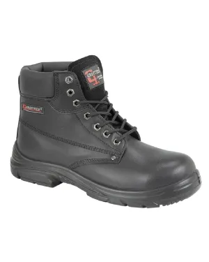 Joint Care Non Slip Tread Pattern Grafters Super Wide EEEE Fitting 7 Eyelet Safety Boots