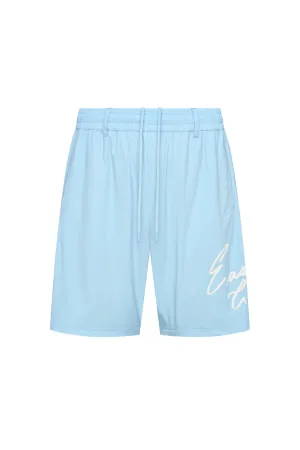 Nylon Crossover Shorts Preppy Style Casual Elegance