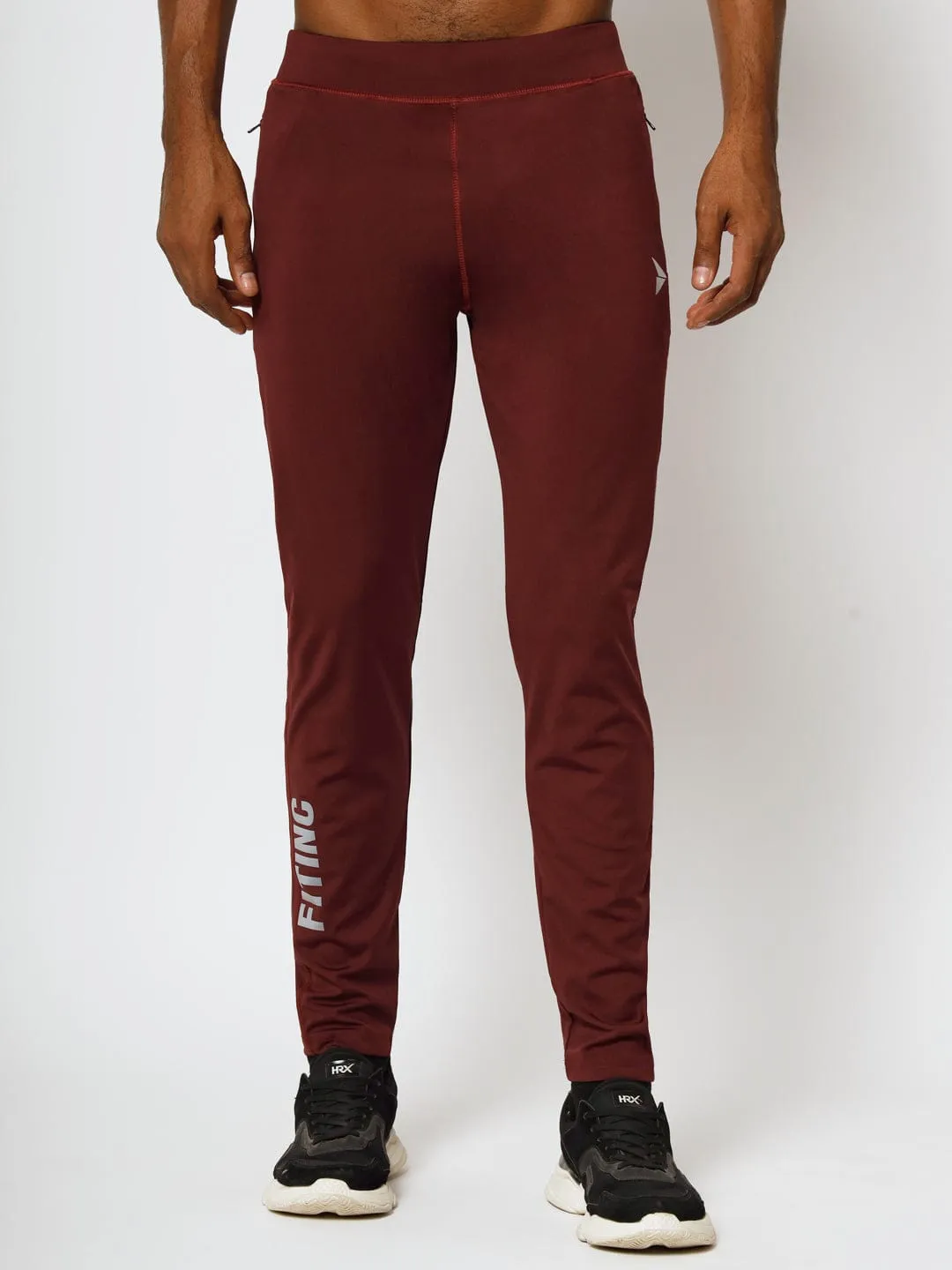 ErgonomicStitching Extreme Stretch Slim Fit Track Pant - Maroon