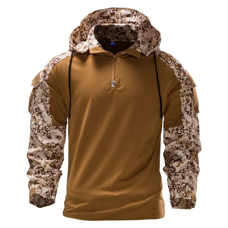 product semi formal grace Smart Layer West Louis? Mens Outdoor Military Camouflage Hooded Shirt