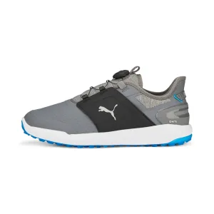 IGNITE ELEVATE DISC Spikeless Golf Shoes | Quiet Shade / Puma Silver Anti Slip Outsole