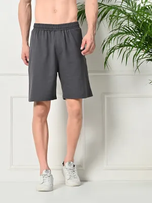 Style Choice WindResistantWeave Easy Multi-Pocket Cotton Shorts ?C Charcoal Grey