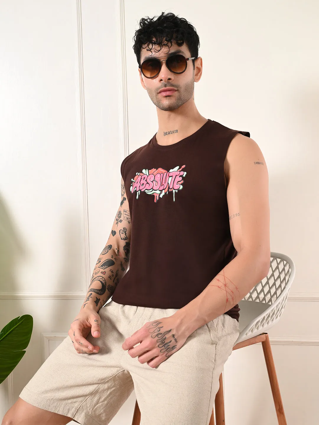 City Beat Easy-wear Absolute Cotton Sando ?C Coffee