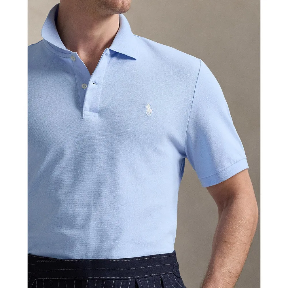 Comfy Layers Polo Performance Ralph Lauren Performance Stretch Mesh Golf Polo Shirt - Office Blue