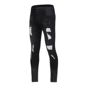 Relaxed Look Stylish Waistband West Louis? Ripped Freyed Slim Fit Jeans