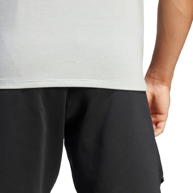 Adidas Training Workout Tank Men Tennis Top - Grey Non Shrink Material