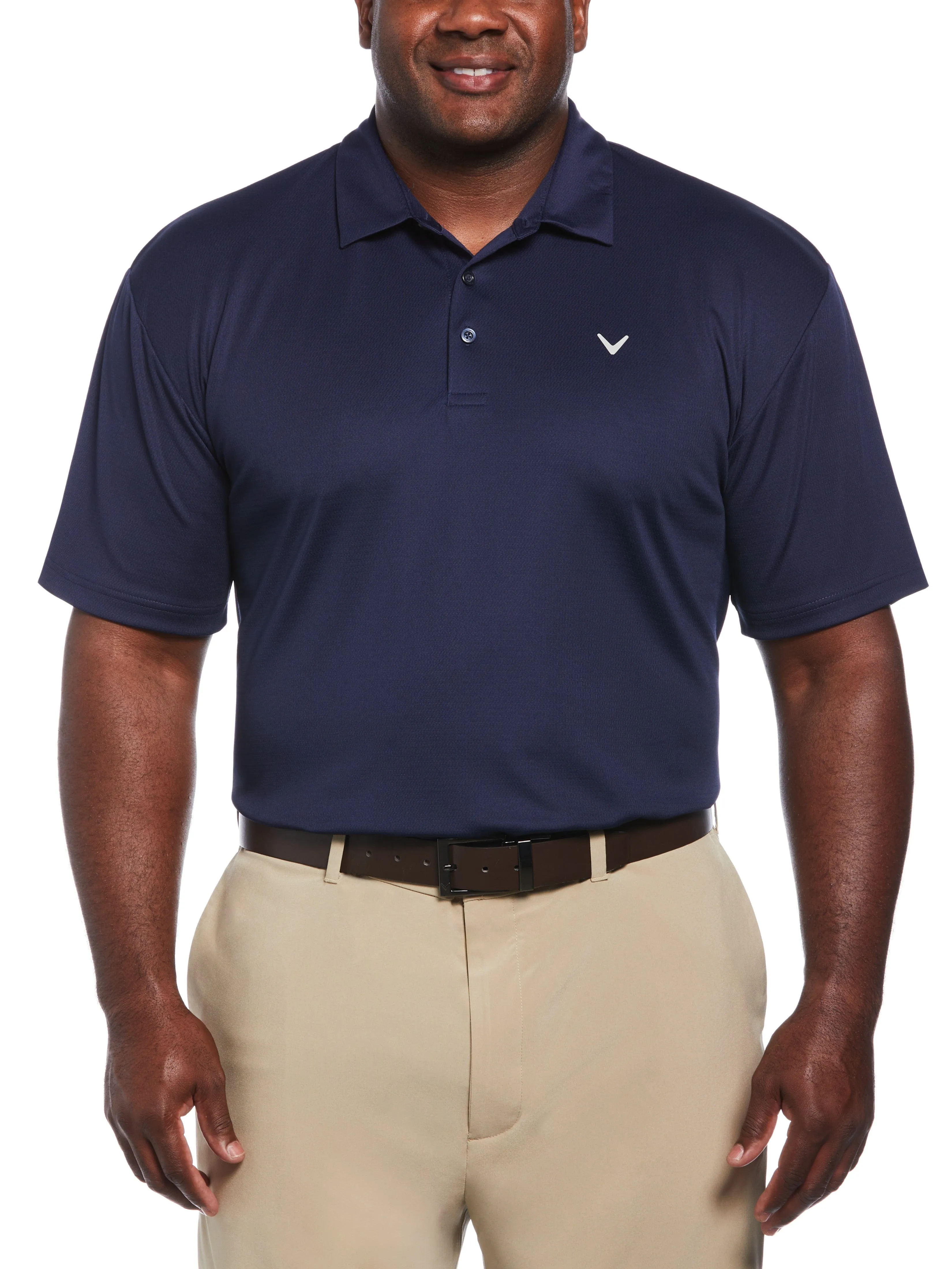 Big & Tall Micro Texture Golf Polo Casual Ease Premium Shirt